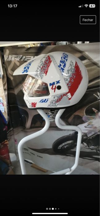 Capacete Lazer motocross vintage