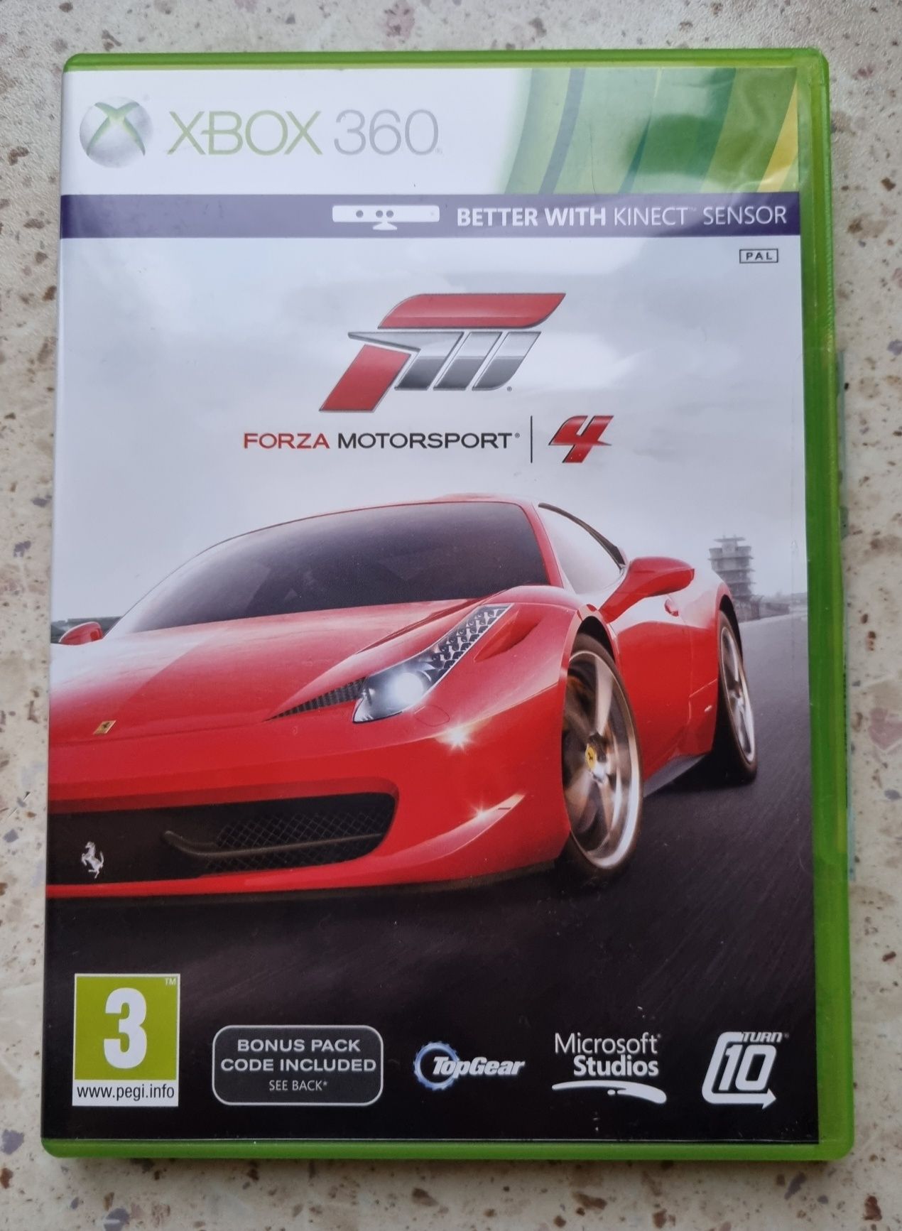 Gra Forza MotorSport 4 na Xbox 360 Kinect Sensor