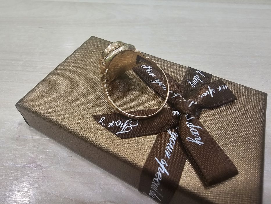 Złoty sygnet męski BEZ OCZEK ROZMIAR 25 PR 585