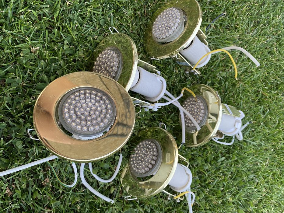 Lampa sufitowa złota