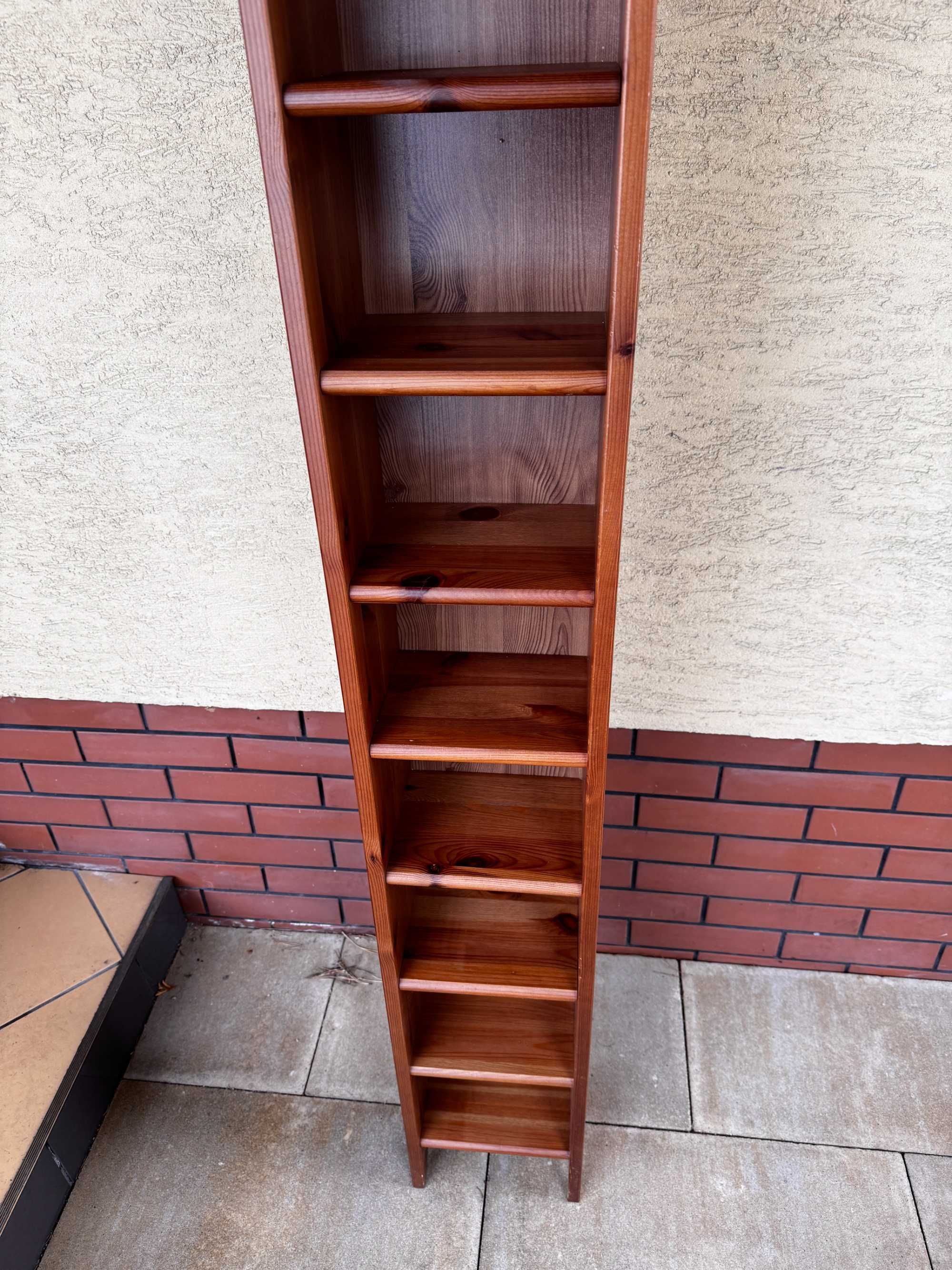 stojak na płyty cd regał słupek leksvik ikea hemnes markor wąska półka