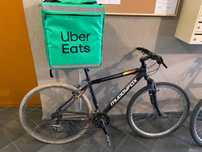 Rower Muddyfox + torba Uber Eats + nowa dętka Profex 27,5