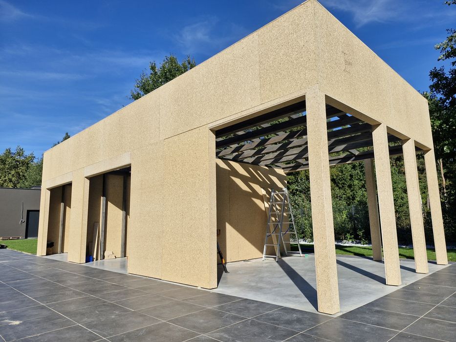 Garaż w systemie szkieletowym