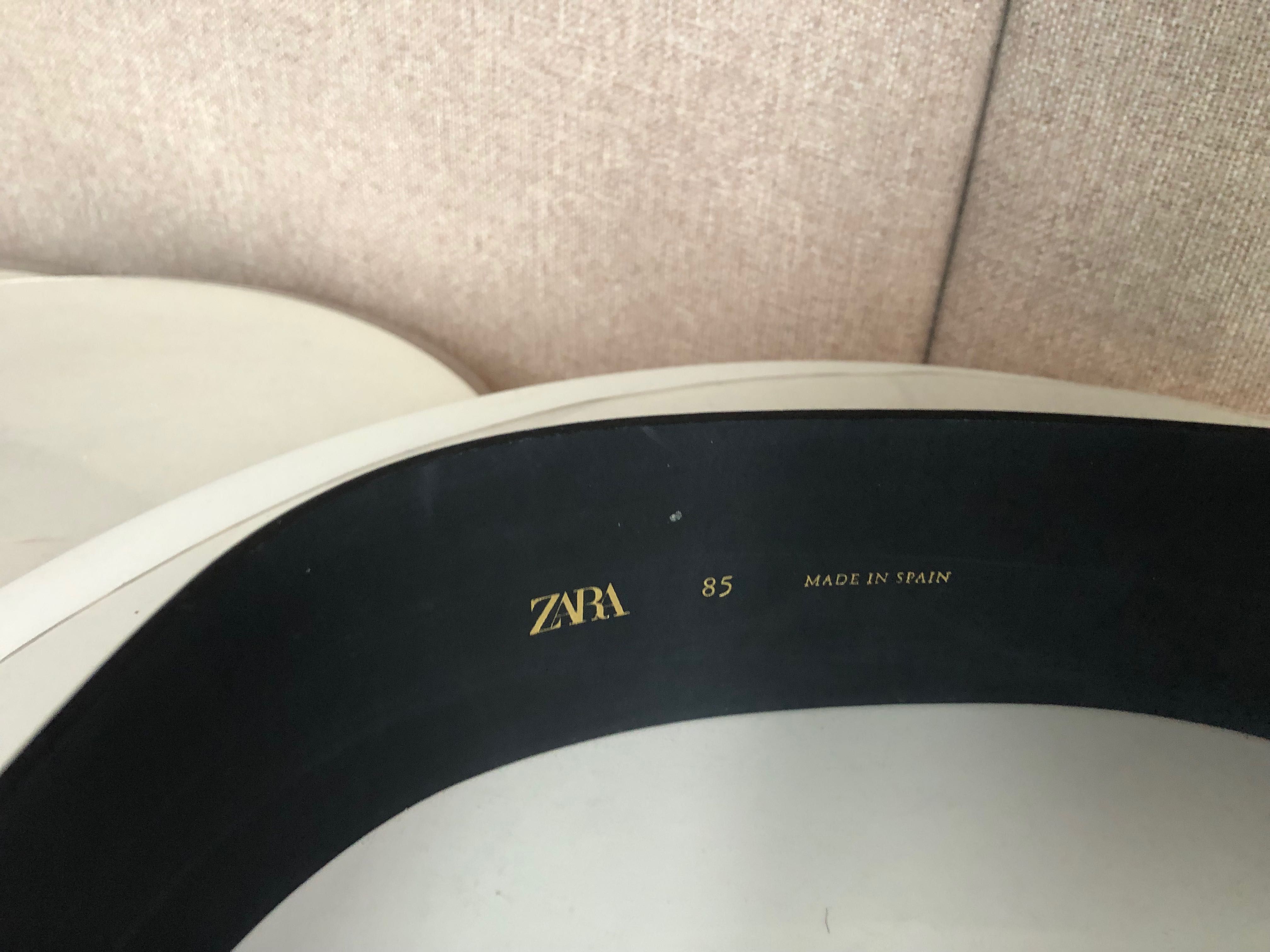 Pasek skóra naturalna zara nowy z papierową metką
