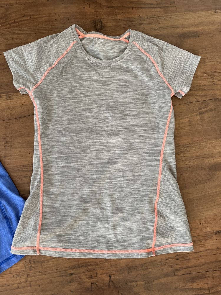 Zestaw HM active Tshirt sportowy 2szt. Plus addias Super stan 158/164