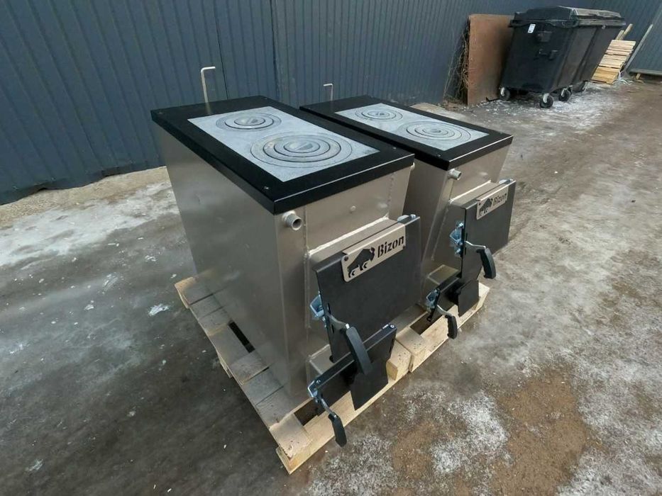 Котел на твердому паливі, утилізатор, довготривалого горіння Бізон 5мм