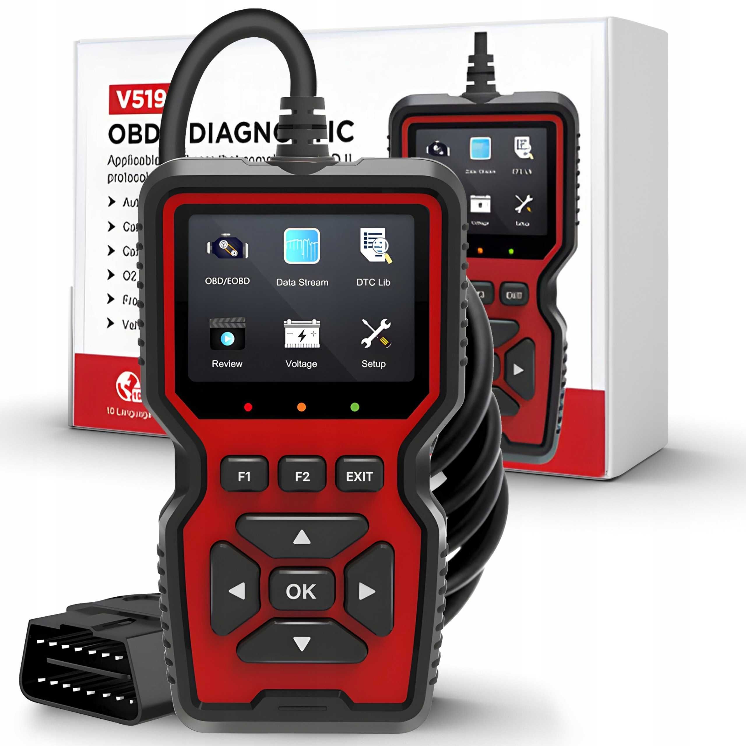 OBD Skaner Diagnostyczny Tester Do Samochodu Komputer