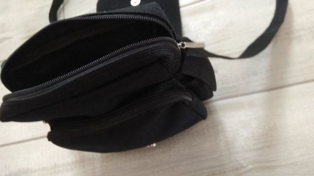 Torba listonoszka torebka czarna