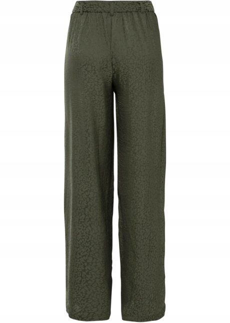 B.P.C satynowe spodnie khaki w cętki r.42