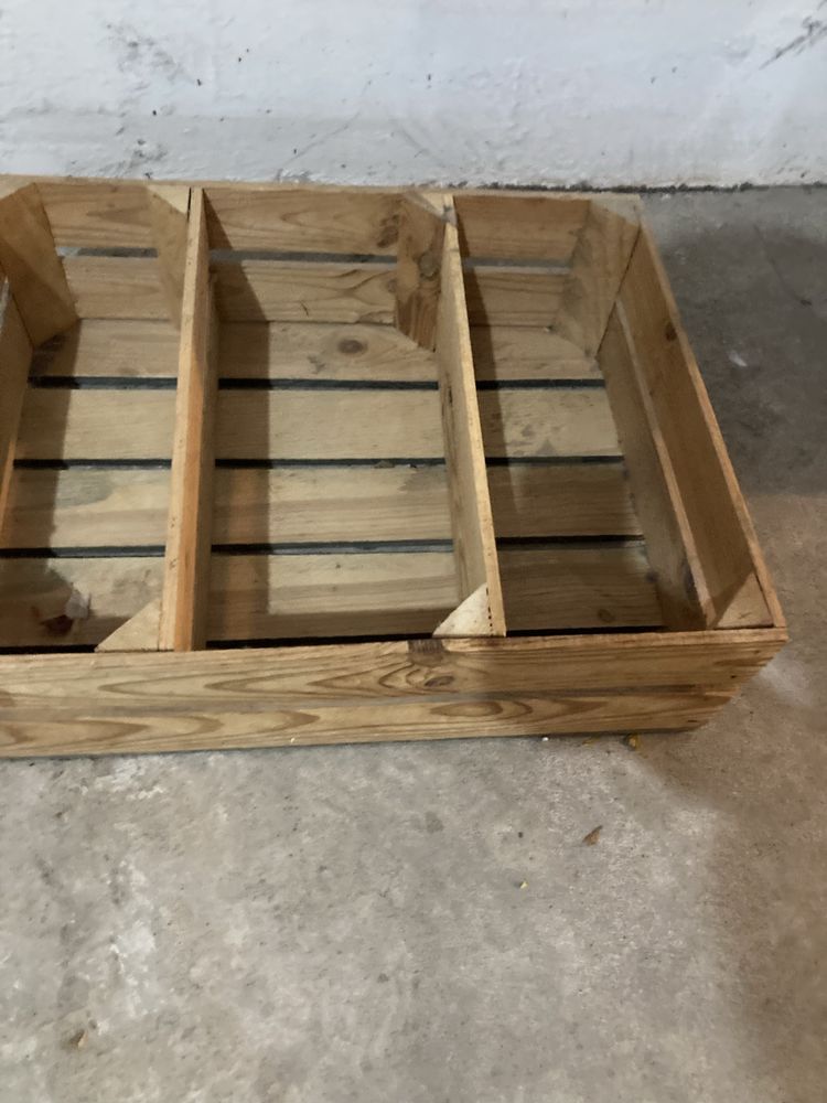 3 drewniane skrzynk 50x38x15