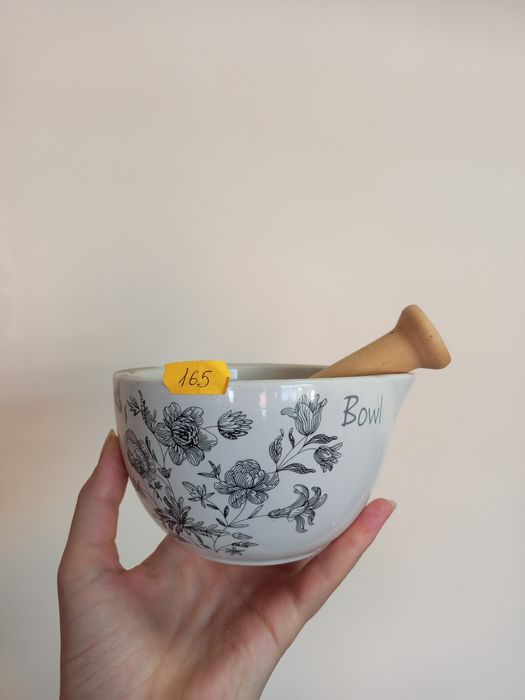 Набір посуду ступка серветниця кераміка боул