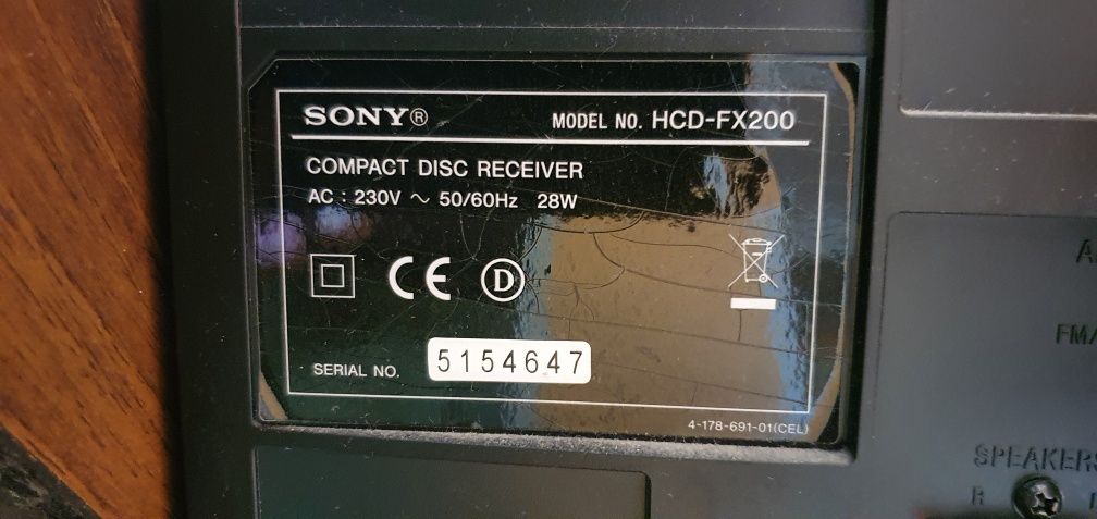 Wieża SONY CMT-FX200