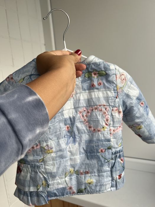 Вітрівка дитяча 68 см на дівчинку блакитна