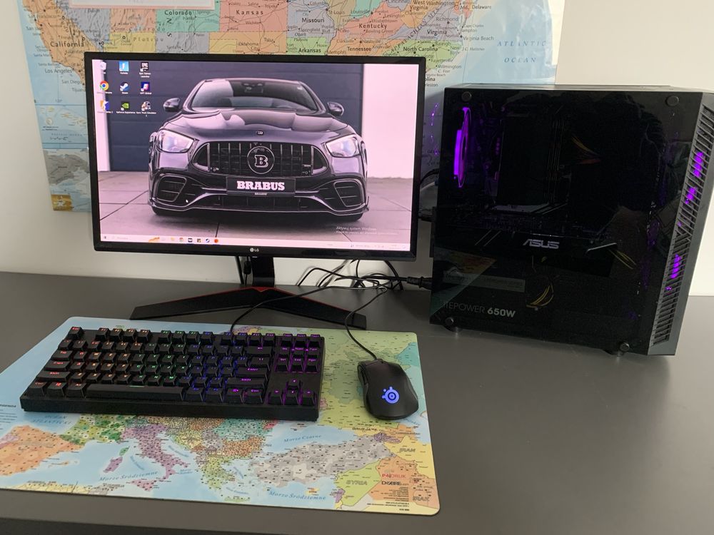 Komputer Gamingowy, Intel I3 9100f GTX 1060 6gb Ram 16gb RGB + Osprzęt