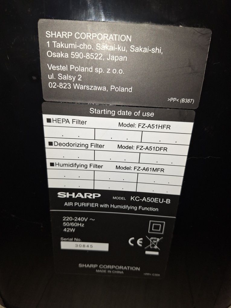 Oczyszczacz powietrza i nawilżający