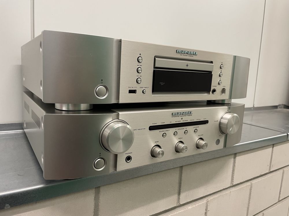 Marantz PM6005 + CD6005 - srebrny - stan perfekcyjny