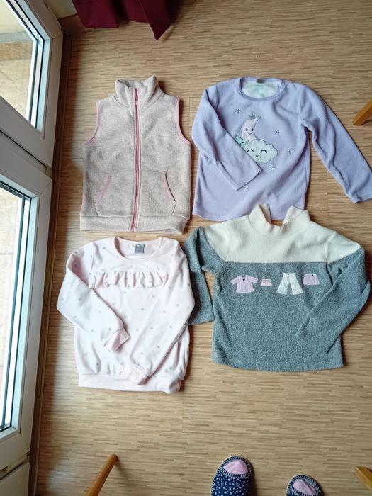 Zimowe grube ubrania dla dziewczynki 5-6 lat