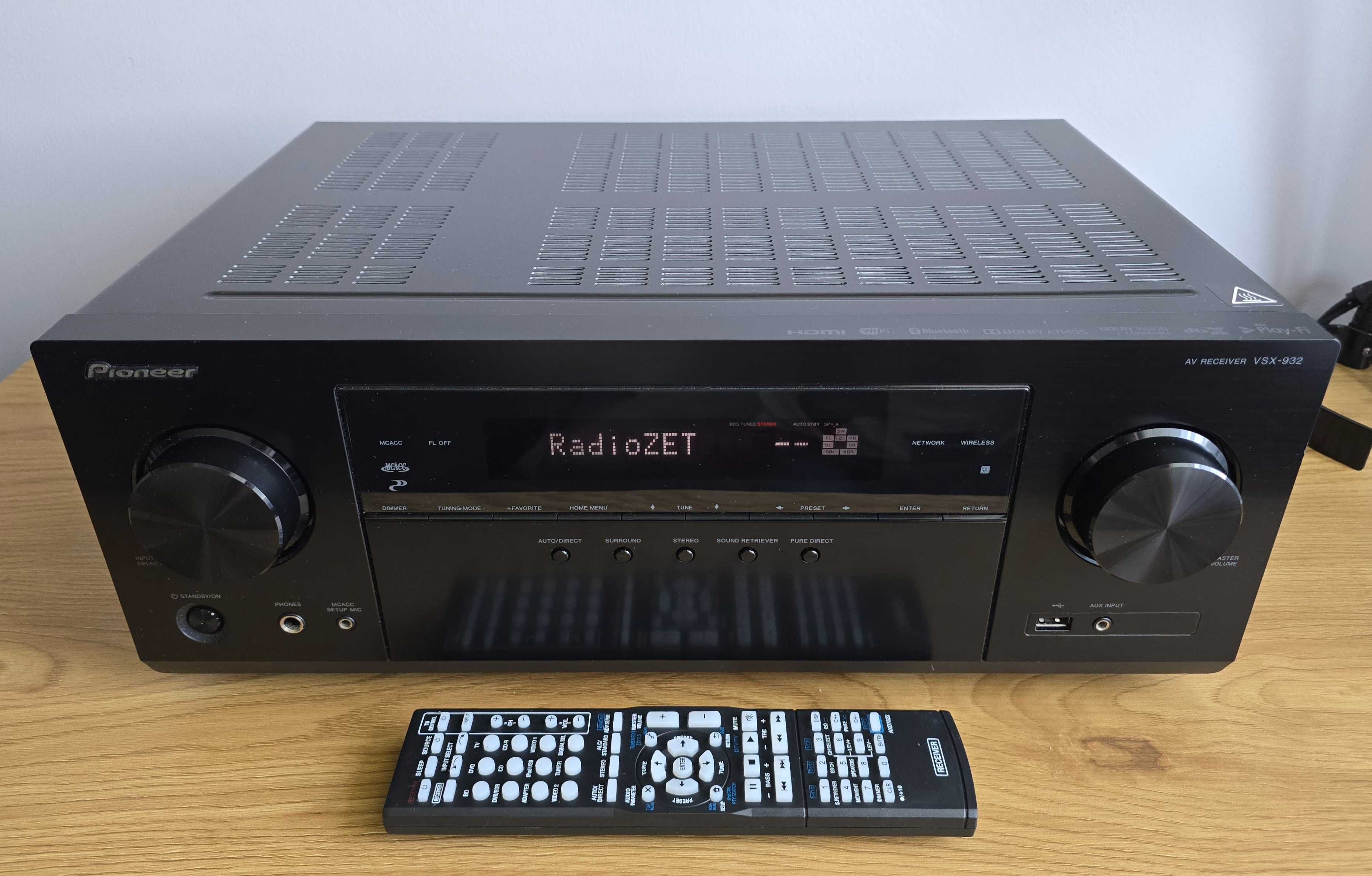 Pioneer VSX-932 Amplituner 7.2 WiFi Bluetooth Airplay Spotify Tidal