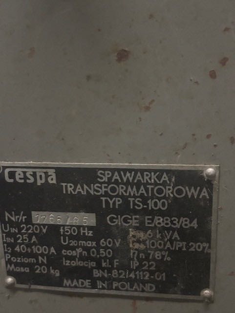 Spawarka transformatorowa 160A Cespa