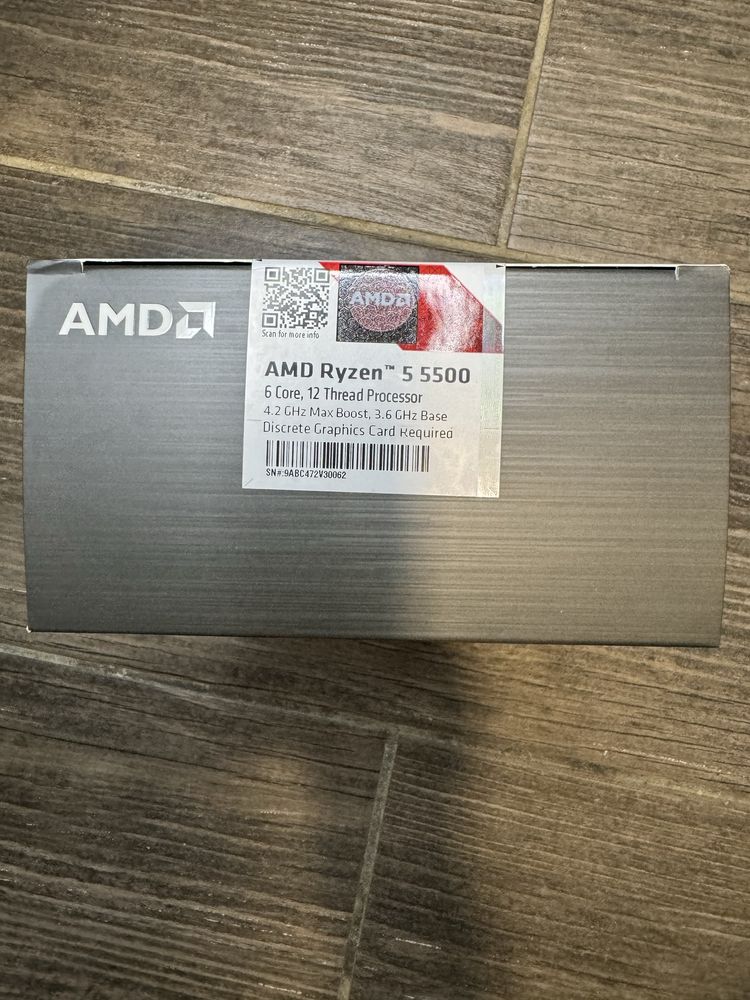 AmD Ryzen 5 5500 запакований