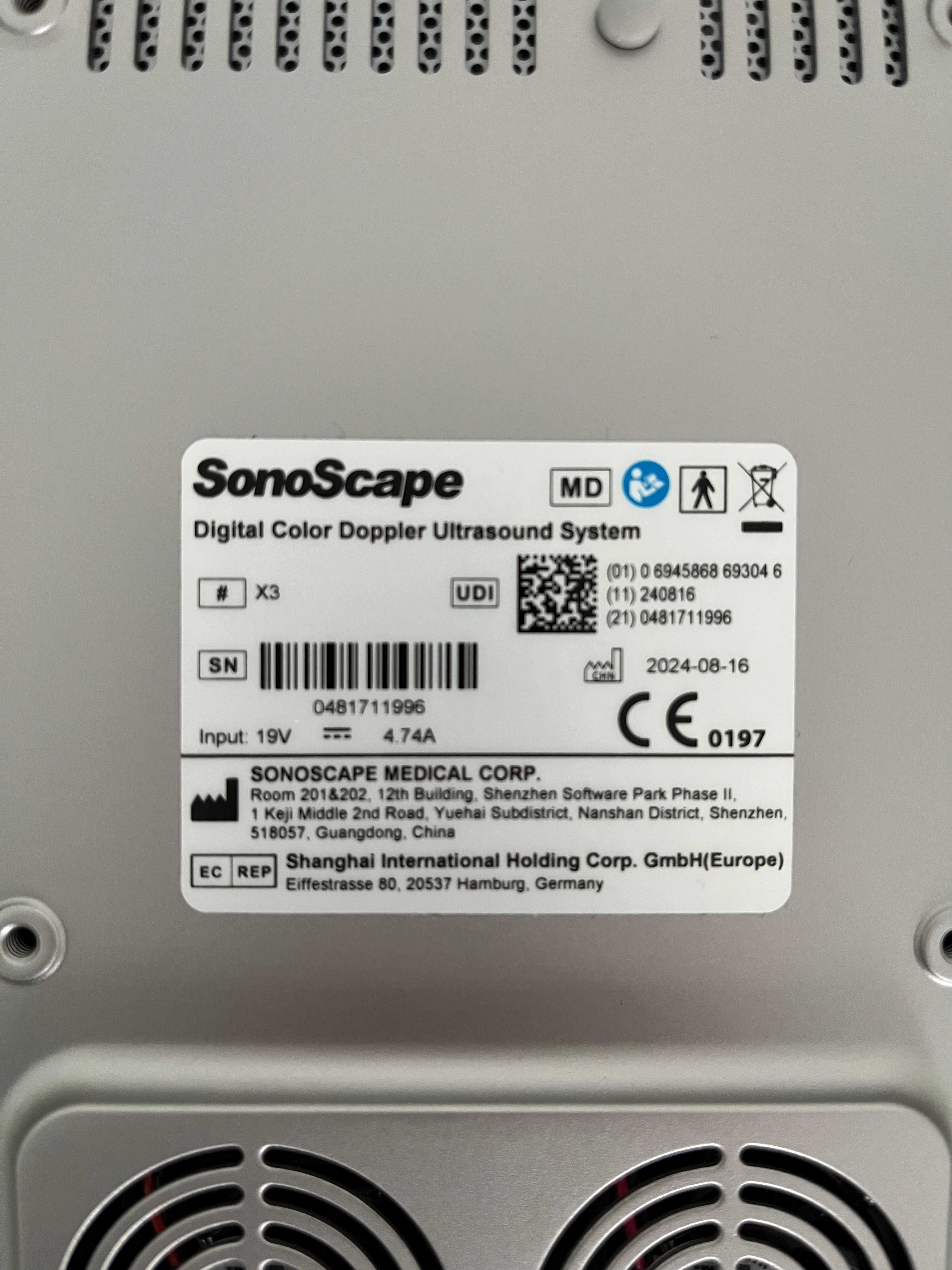 APARAT USG SONOSCAPE X3 - z gwarancją do końca 2026