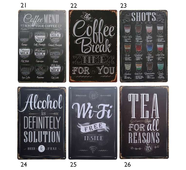 50 Placas decorativas NOVAS