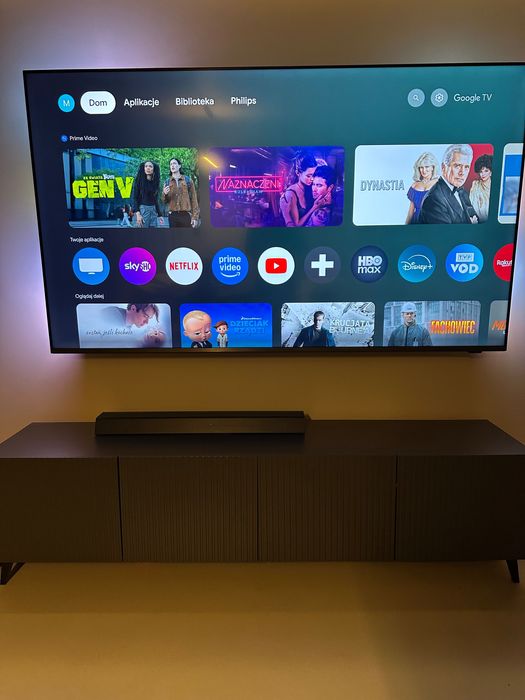 Ryflowana szafka rtv 200cm