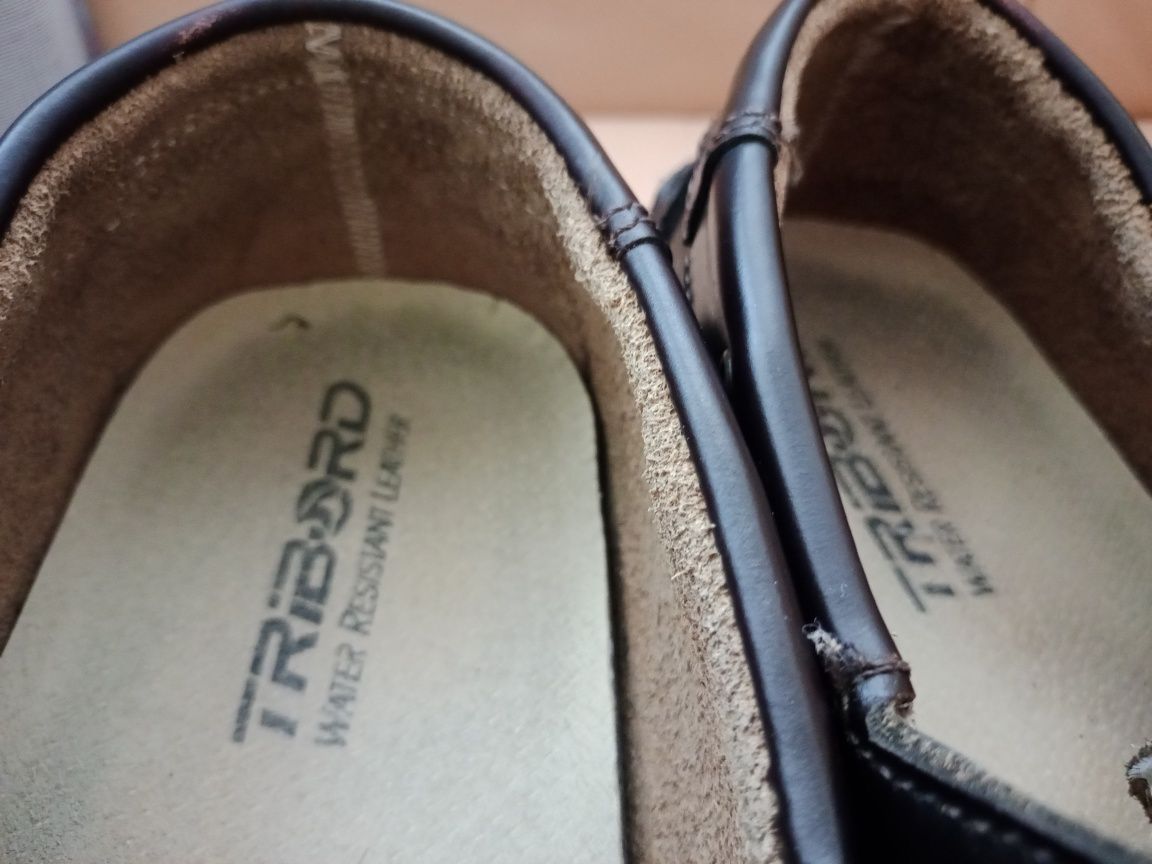 Buty mokasyny lofery skórzane męskie rozmiar 45/29