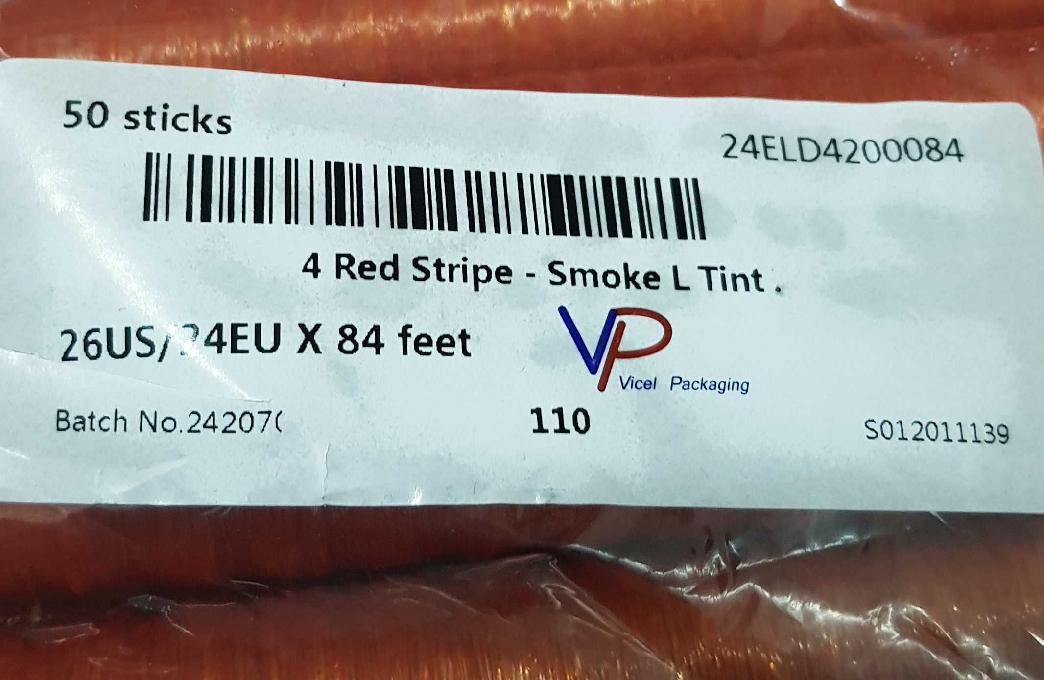 Целюлозна оболонка SMOKE L WITH 4 RED STRIPES EU 24*84