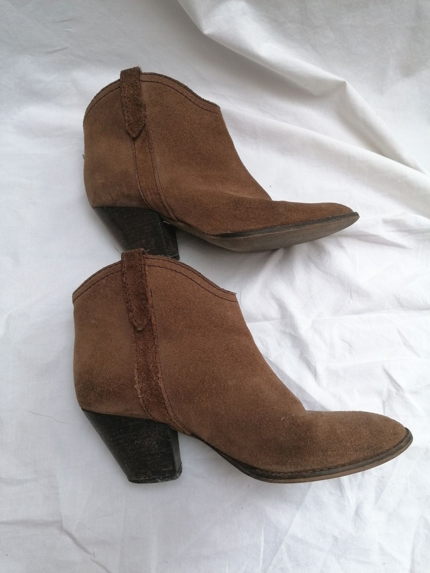 Botas Castanho de estilo cowboy