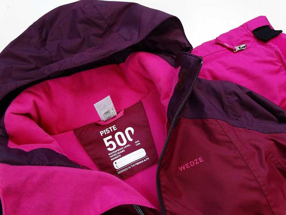 Kurtka Narciarska + Spodnie Narciarskie Wedze 12 Lat Dziewczynka