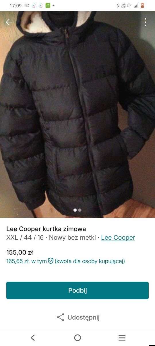Kurtka zimowa  LeeCopper
