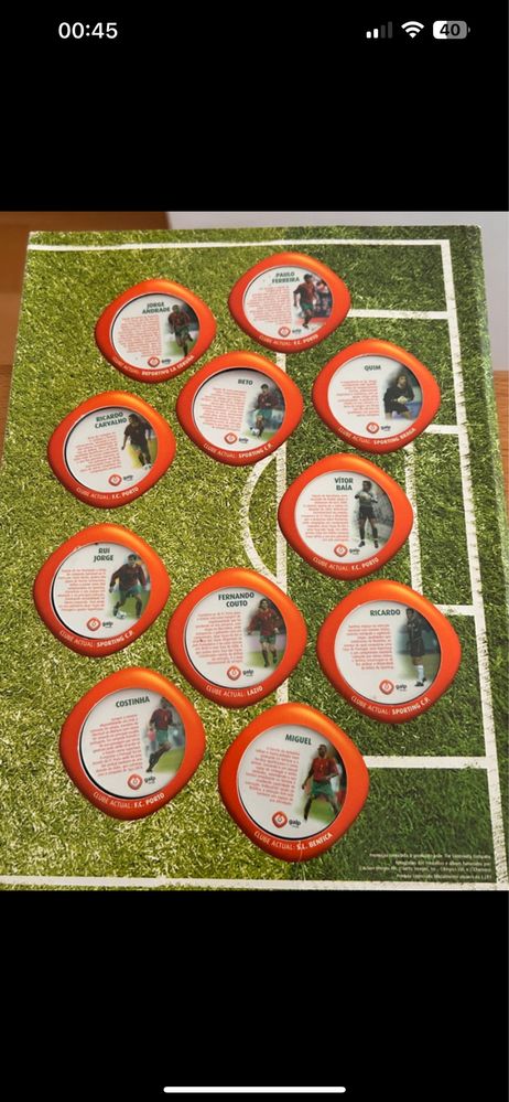Coleção Seleção Portugal Euro 2004 Galp