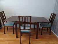 Stół rozkładany z krzesłami IKEA , całość za 250 zł