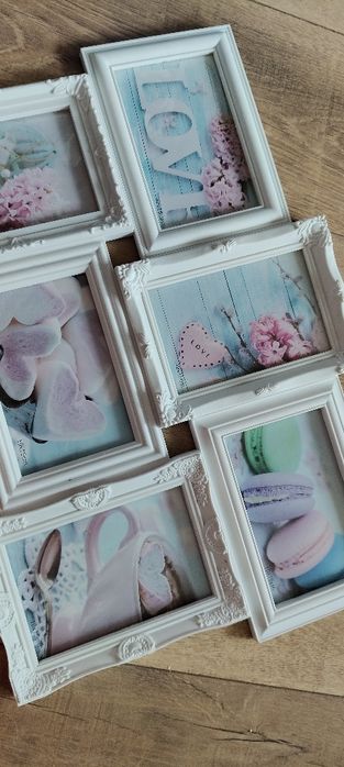 Białe ramki na zdjęcia