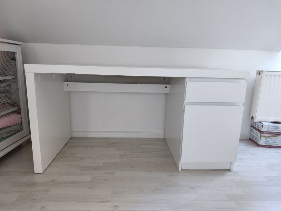 Biurko szkolne białe Ikea