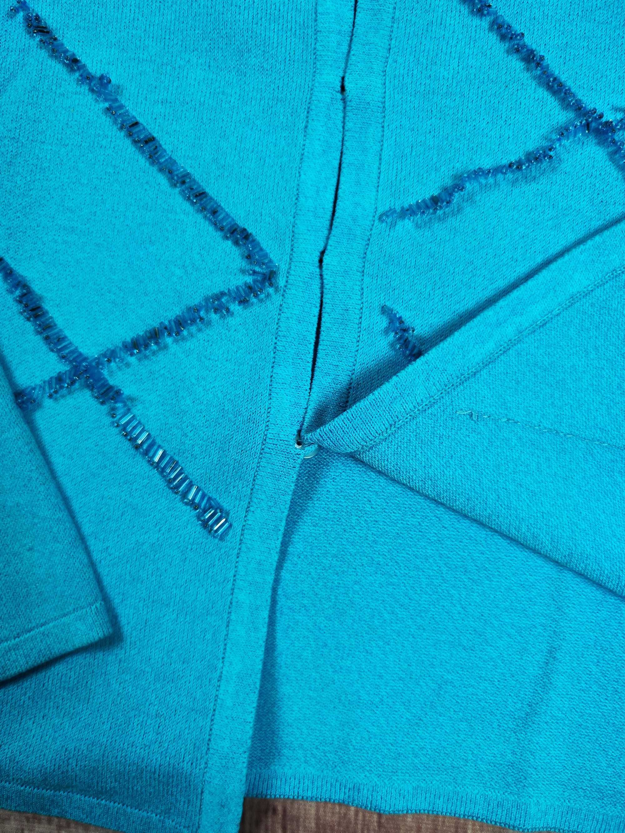 Vintage sweter damski Escada kardigan rozpinany r. 38