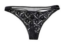 Sonia Rykiel H&M czarne koronkowe strongi M 38 thong
