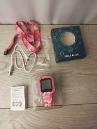 Smartwatch zegarek dziecięcy  4G SMS GPS Dotykowy Różowy