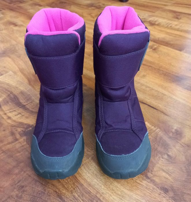 STAN BDB!!! QUECHUA 34 Buty turystyczne śniegowce ocieplane