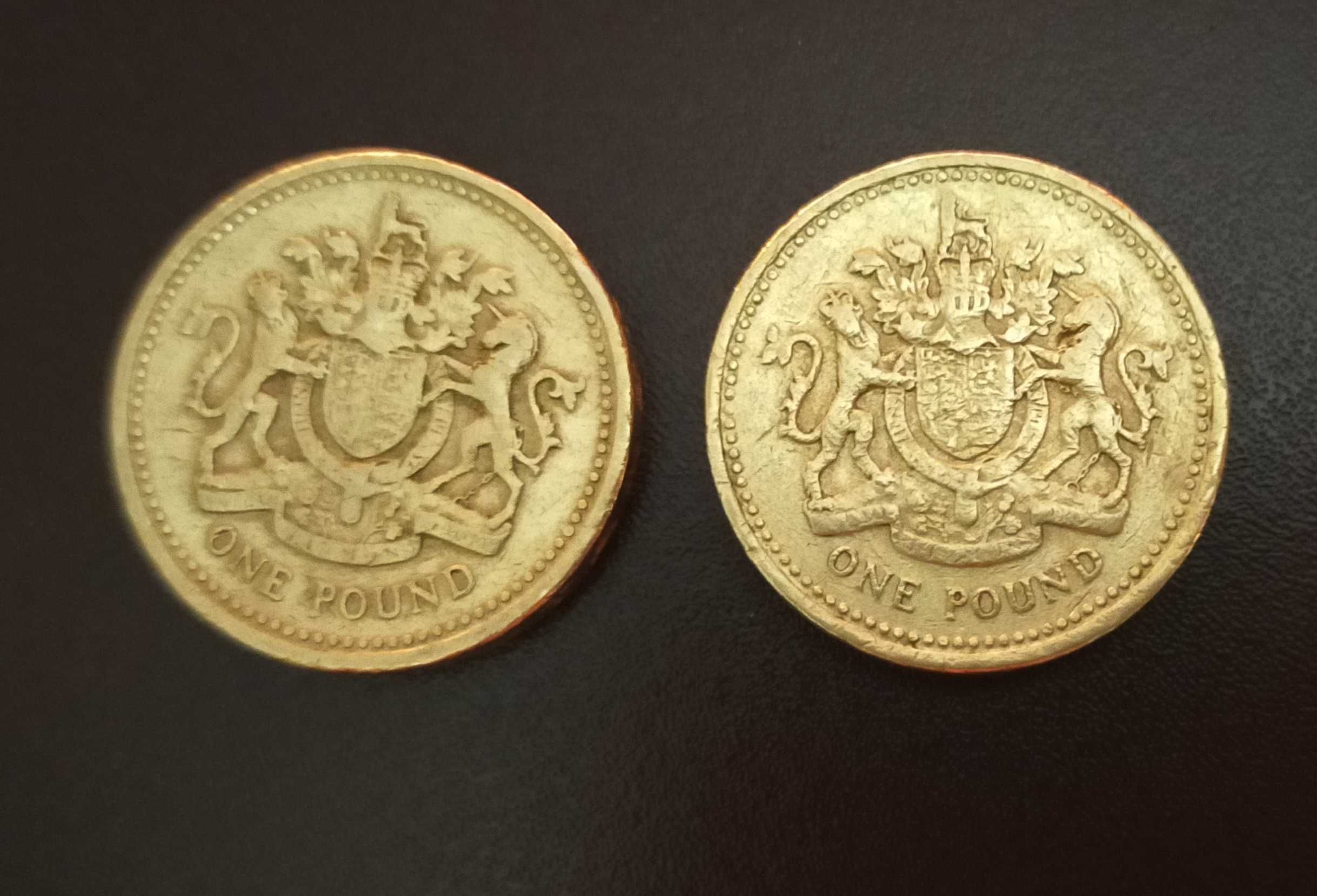 Монета 5 марок Германия, 1 фунт Великобритания, цены разные