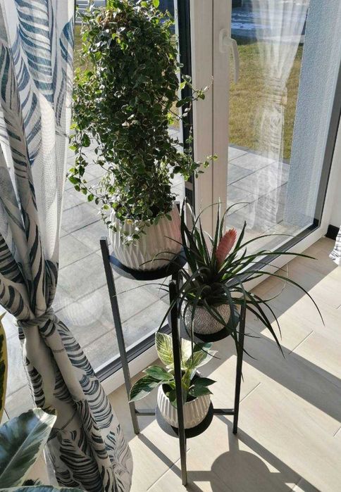 Stojak na Kwiaty Metalowy Loftowy Regał 5 Półek