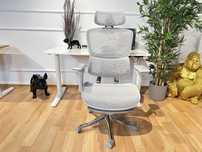 Fotel ergonomiczny biurowy ROXY szary biuro gabinet MebloModa 24h