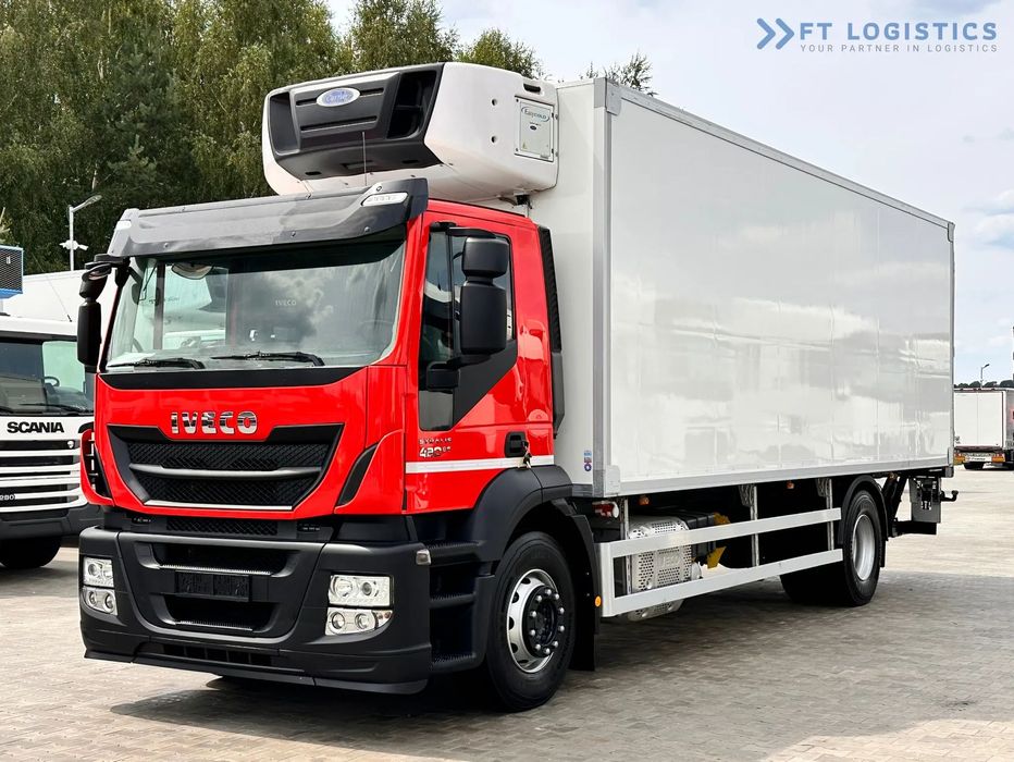 Iveco STRALIS 420 euro 6 / Chłodnia /Carrier Supra 1150 SILENT / Winda / 19 paletowe / STAN IDEALNY!  STRALIS 420 euro 6 / Chłodnia /Carrier Supra 1150 SIL / Winda / 19 PAL