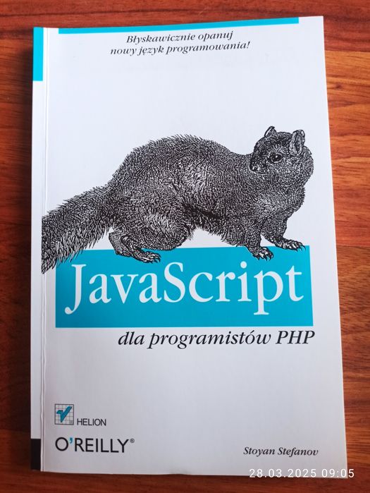 Sprzedam dobrą książkę JavaScript dla programistów PHP Stoyan Stefanov