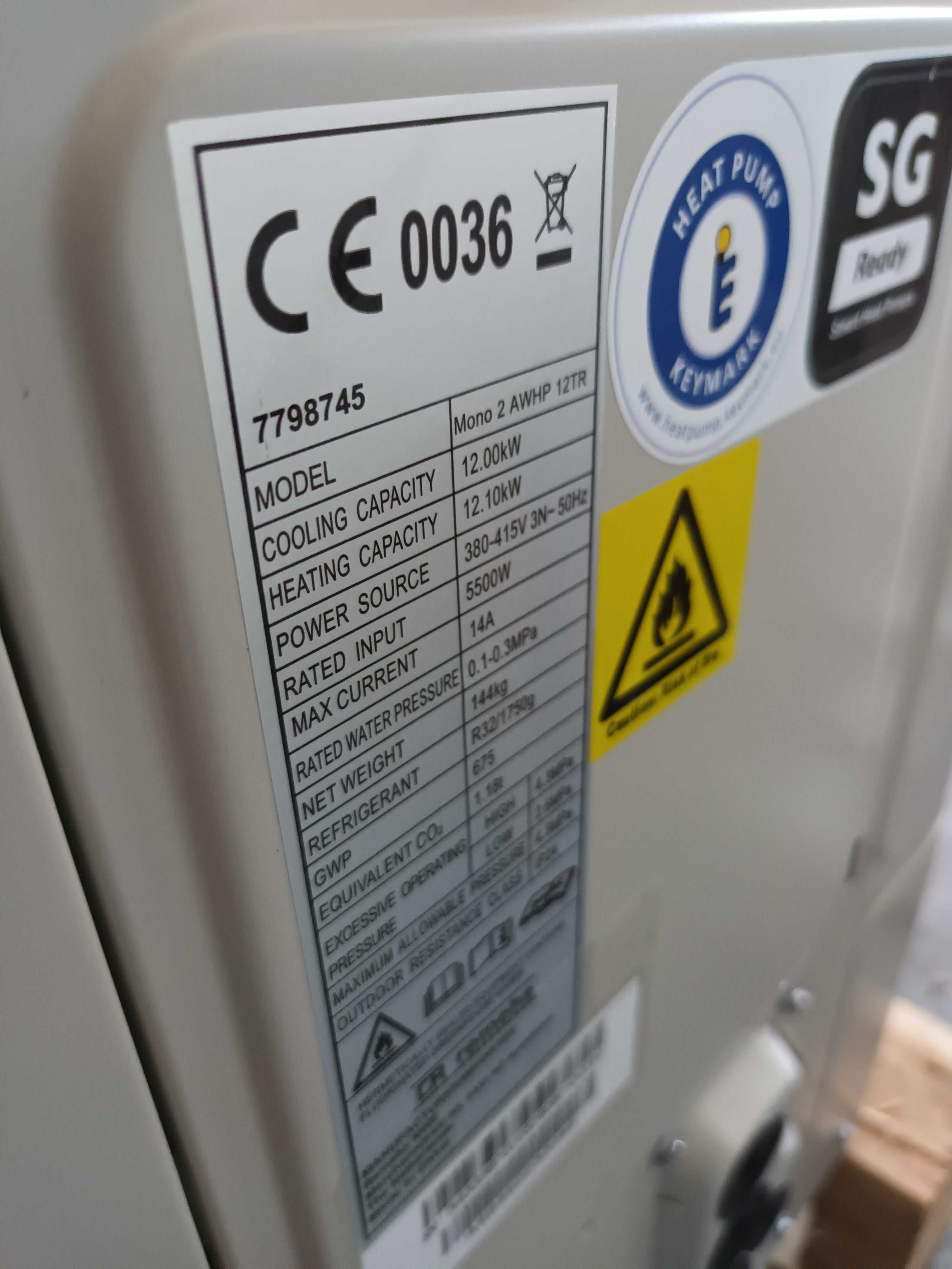 Pompa ciepła 12kw Remecha mono 2awhp12tr