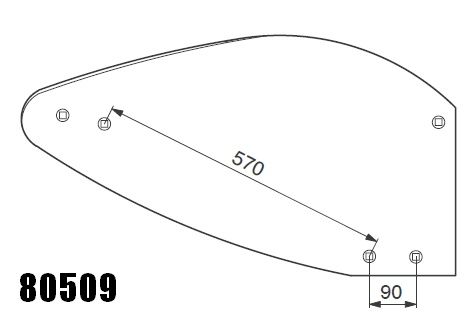 Odkładnia pasująca do pługa Overum 80509 Typ U