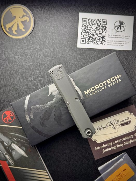 Нож Microtech Ultratech ZBP D/E Apocalyptic Hellhound M390MK