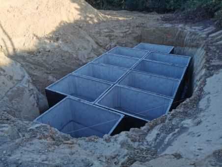 Szambo betonowe 10m3 KOMPLEKSOWO transport, wykop, montaż Wysokie Maz.