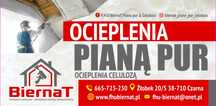 Izolacja Piana Pur i Celuloza bez demontażu płyt GK